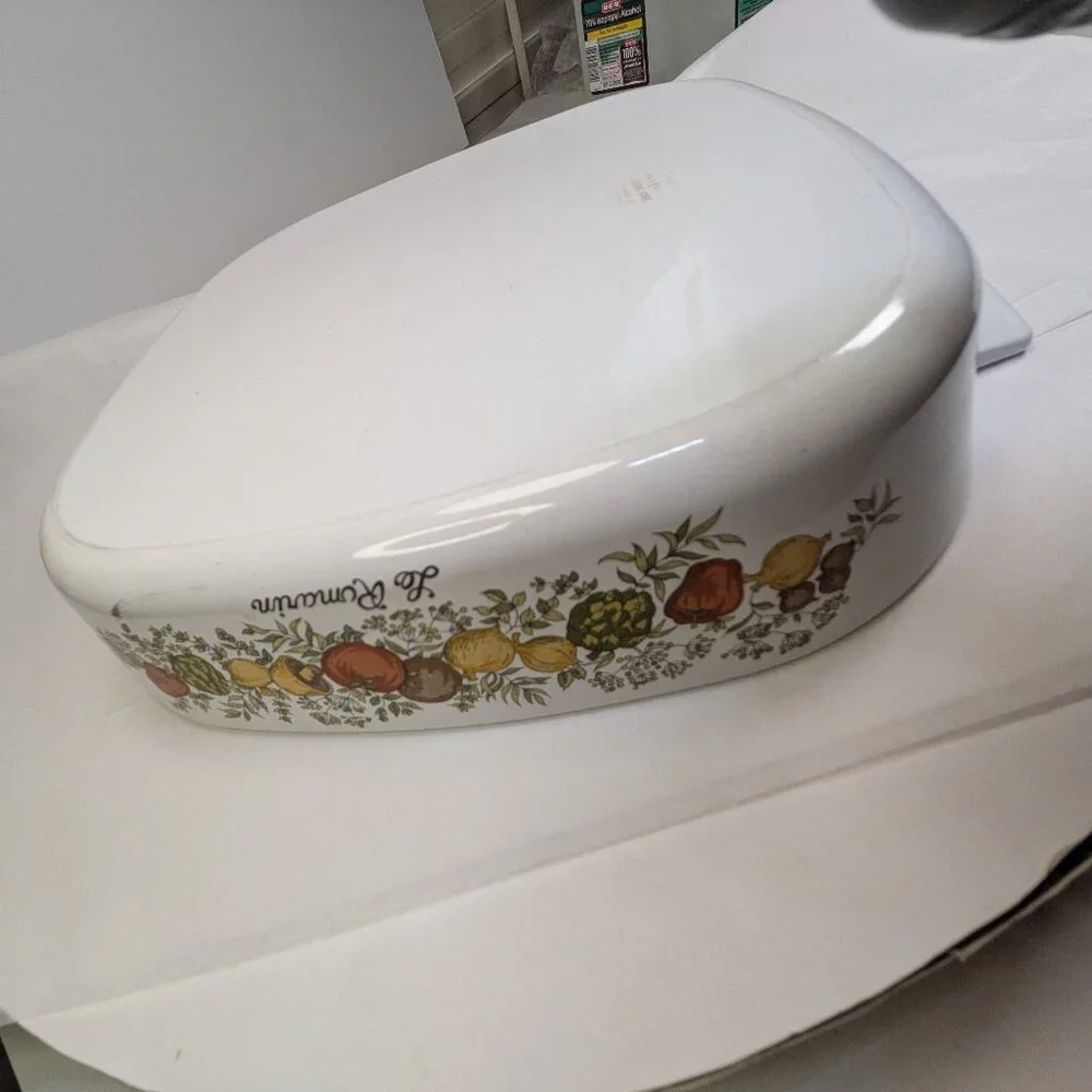 Vintage Corning Ware Spice O' Life 4 Qt Casserole Dish Le Romarin A-10-B w/ Lid